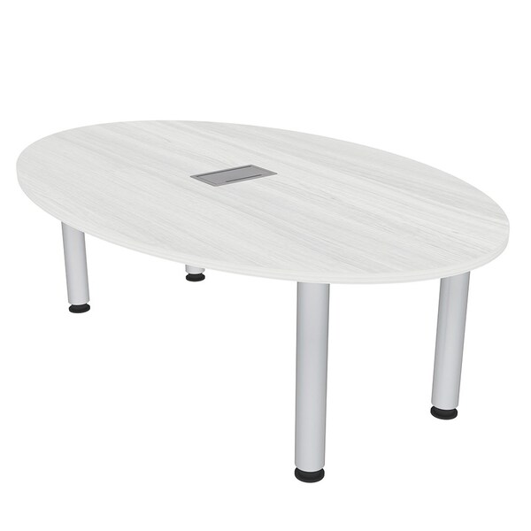 45.25 in W, 71.5 in L, 29 in H, Engineered Wood Top, White